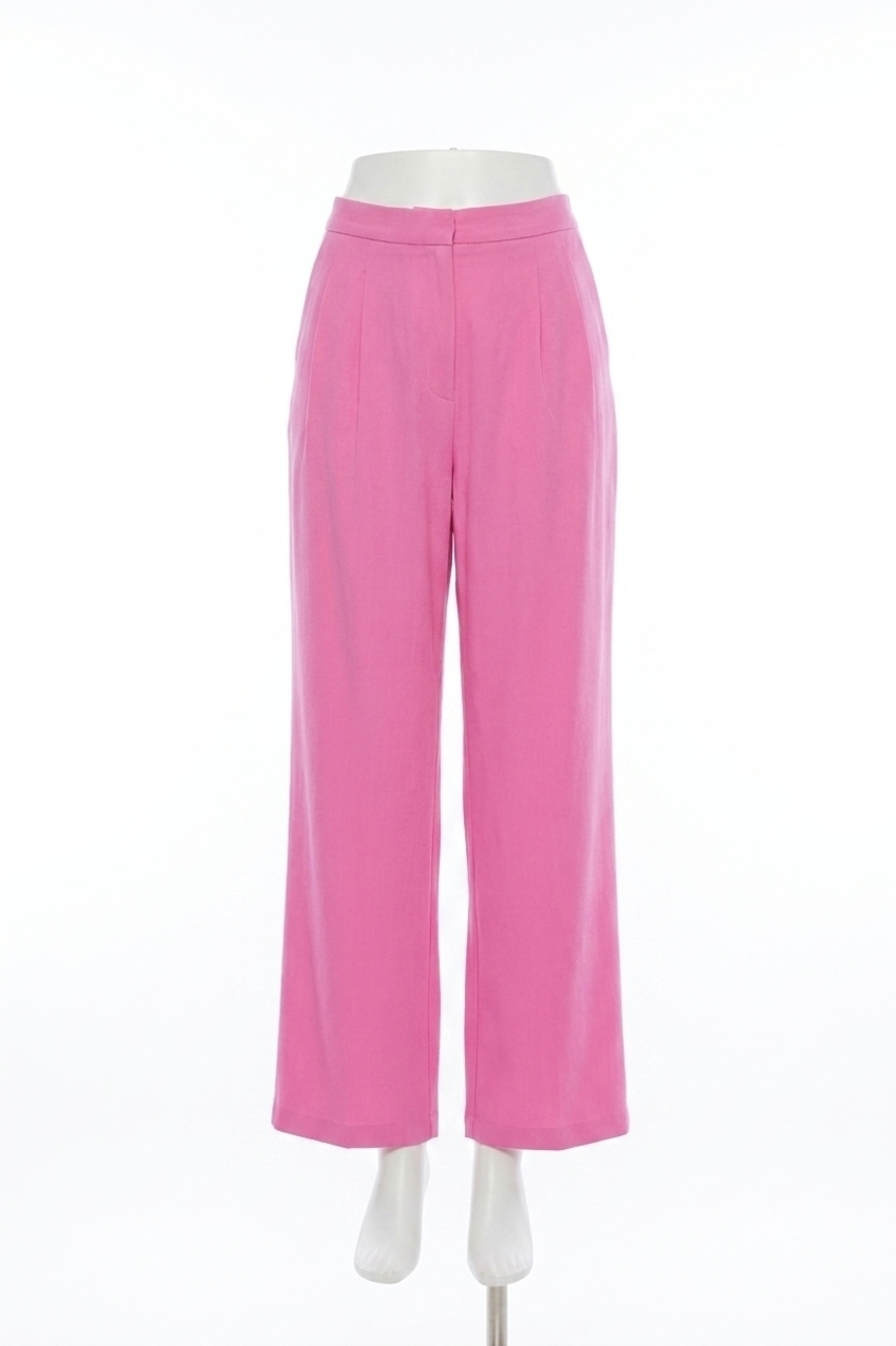 NEW SKIES ARE BLUE pintuck wide pants in pink